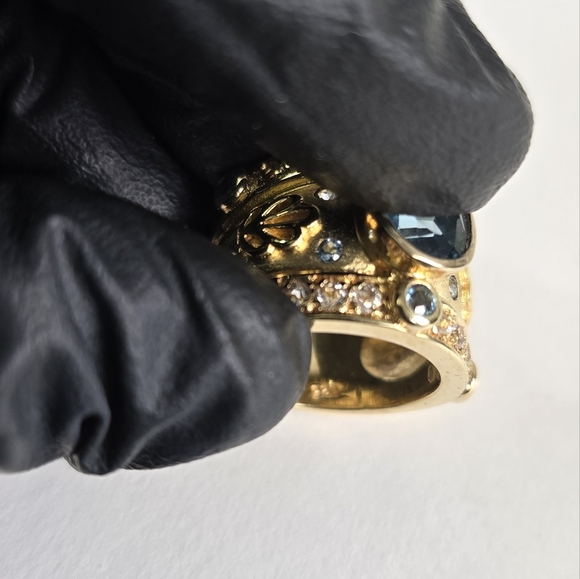 Watch Video / Imperial Majesty: Sterling Silver 925 Topaz Ring - Picture 8 of 10